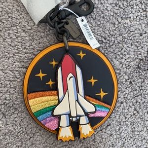 Coach Rainbow Rocket Patch Bag Charm
